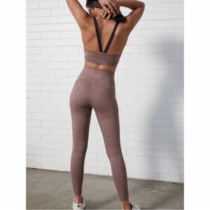 Anthropologie ALLFENIX Montana Leopard Matching Legging and Sports Bra Set